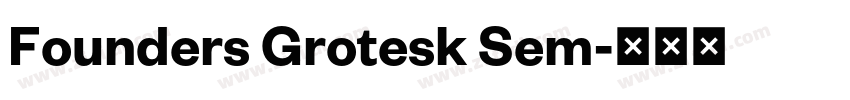 Founders Grotesk Sem字体转换